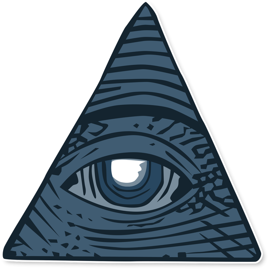 all seeing eye, dollar, conspiracy theory